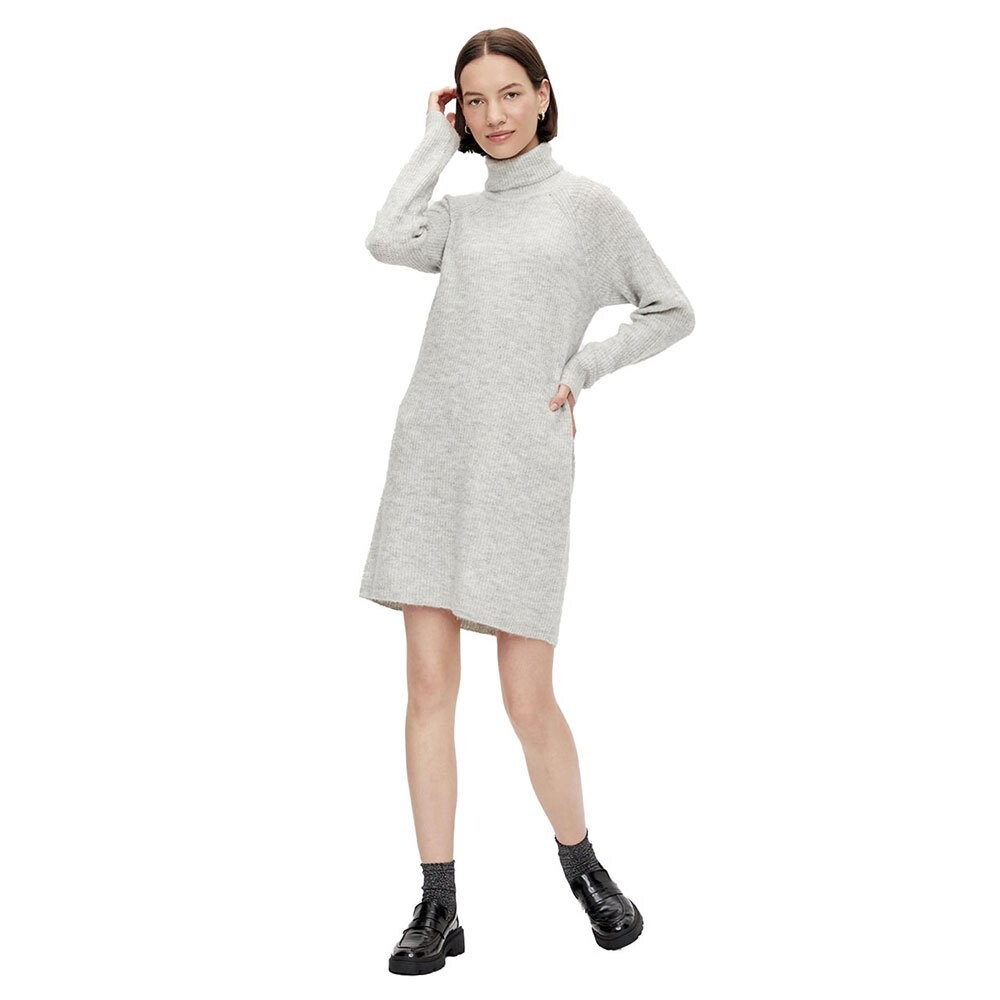 

Платье Pieces Ellen Long Sleeve High Neck Knit, серый