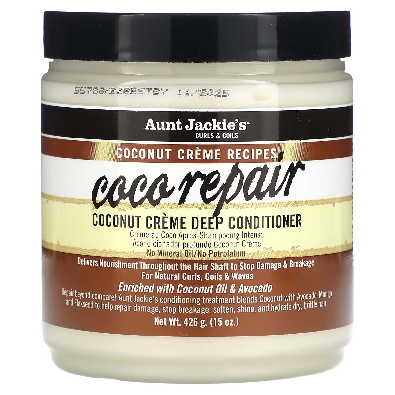 Кондиционер Aunt Jackie's Curls & Coils Coco Repair Coconut Creme цена и фото