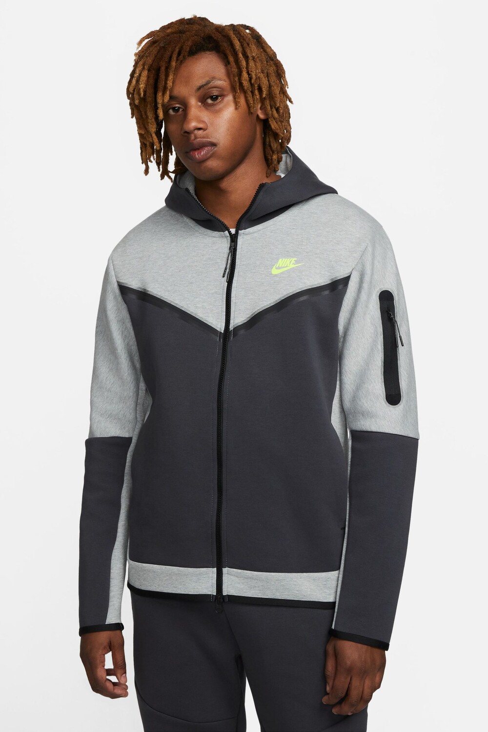 

Толстовка из технического флиса на молнии Nike, серый