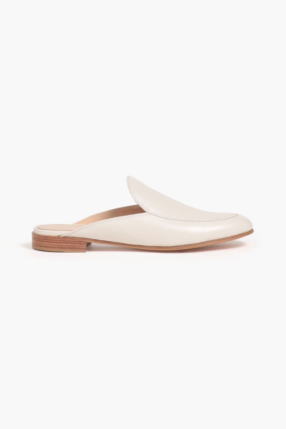 

Кожаные тапочки Палау Gianvito Rossi, цвет Off-white