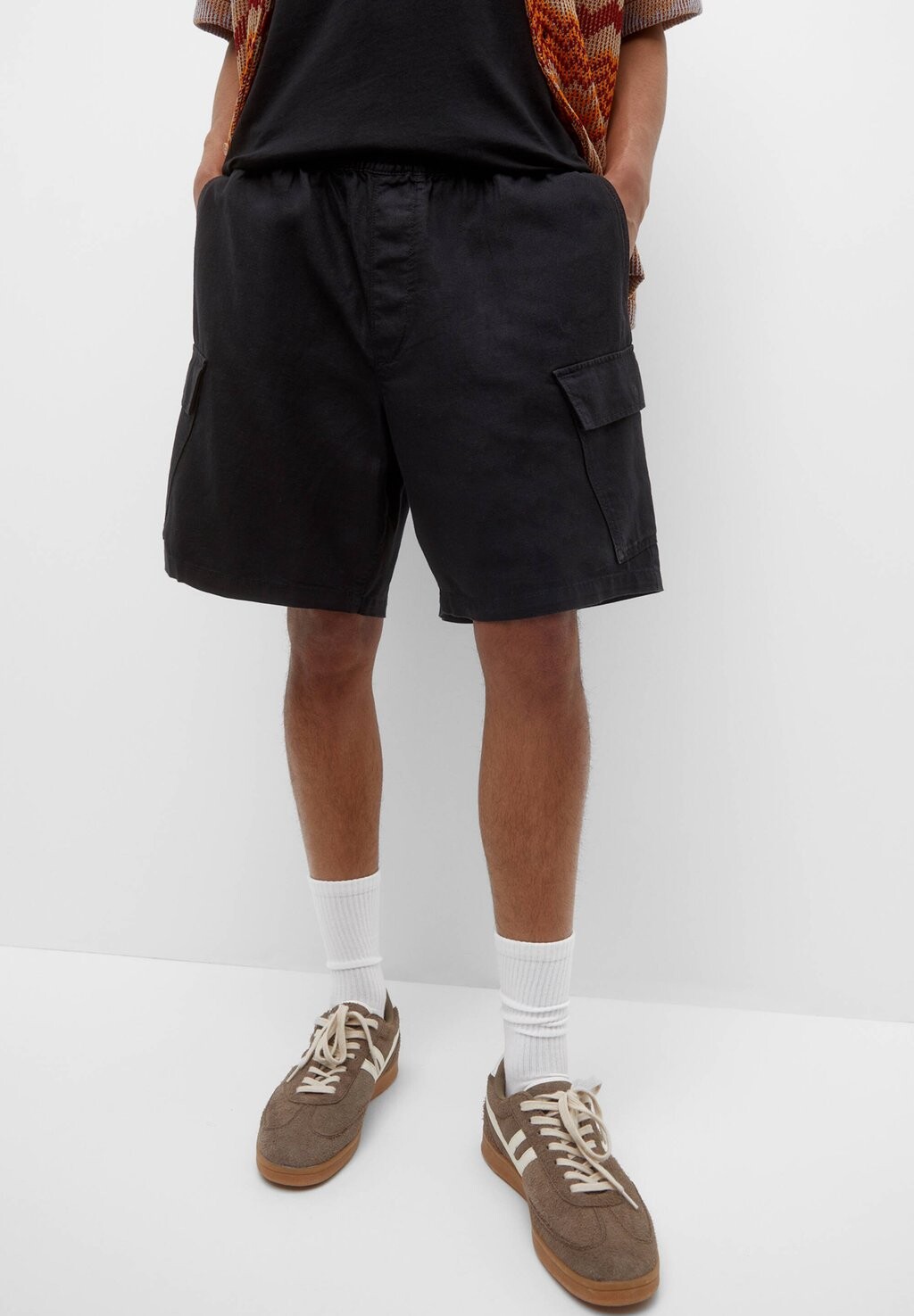 

Шорты Rustic Bermuda PULL&BEAR, черный