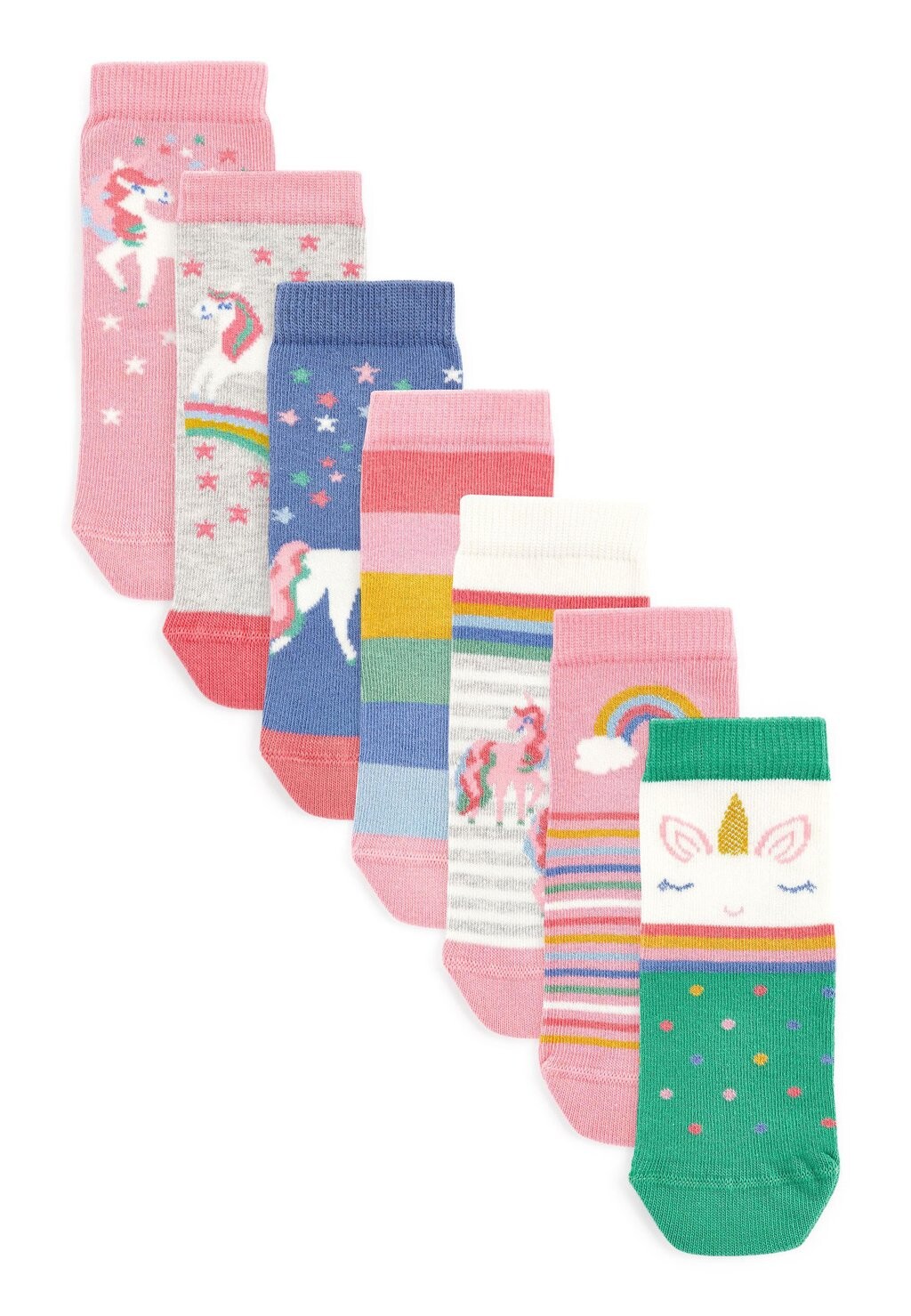 

Носки 7 Pack Unicorn Next, розовый