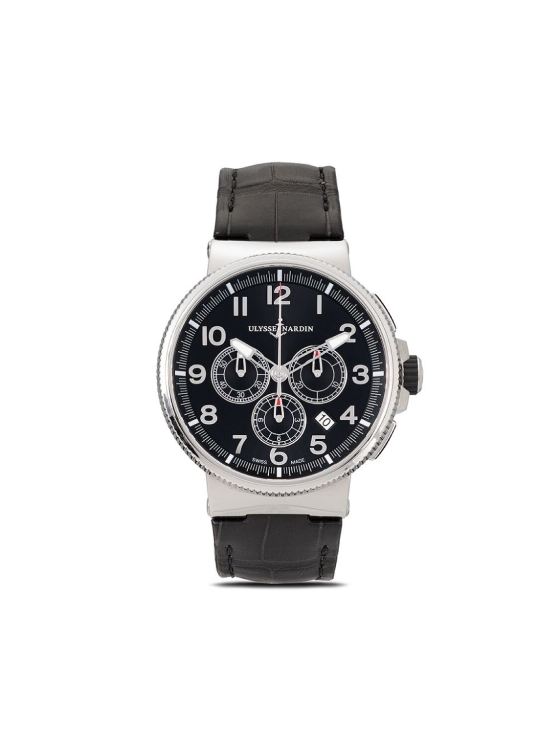 

Наручные часы Marine Chronograph 48 мм Ulysse Nardin, черный