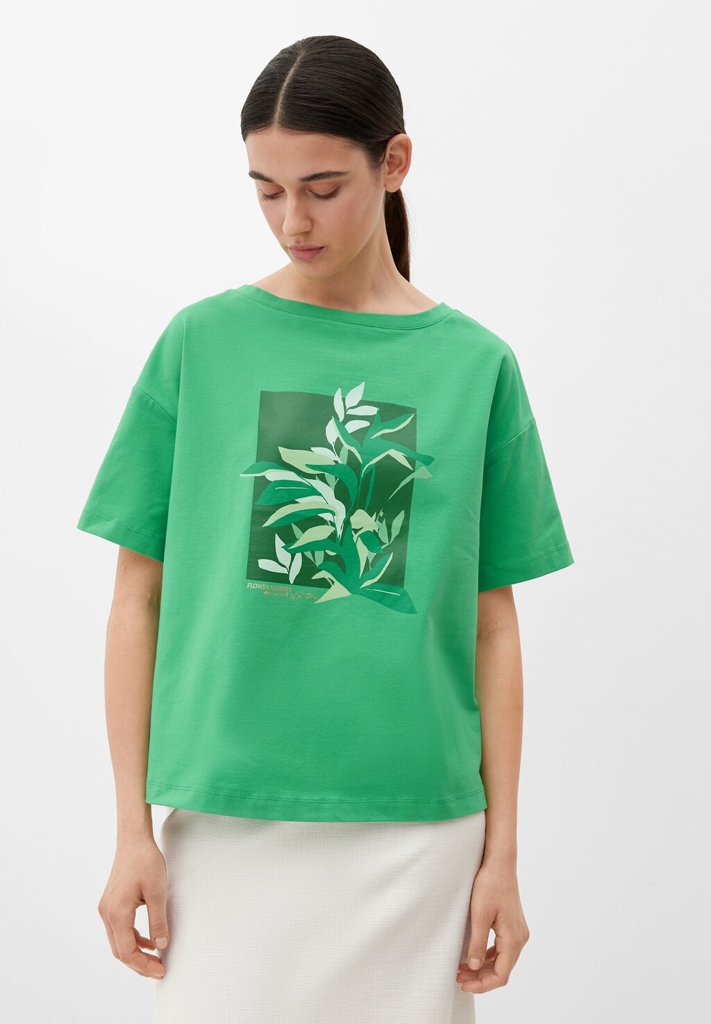 

Футболка с принтом MIT FRONT-PRINT s.Oliver BLACK LABEL, цвет grün