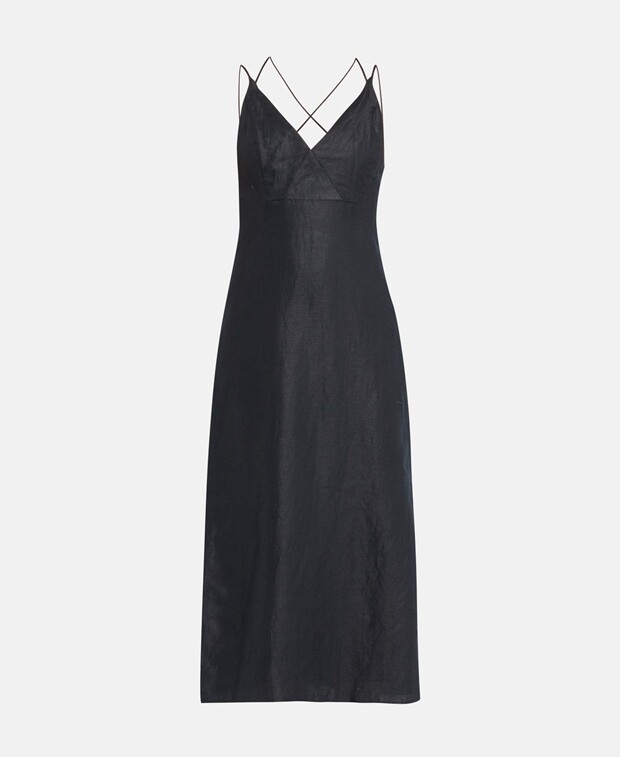 

Льняное платье Scotch & Soda, черный