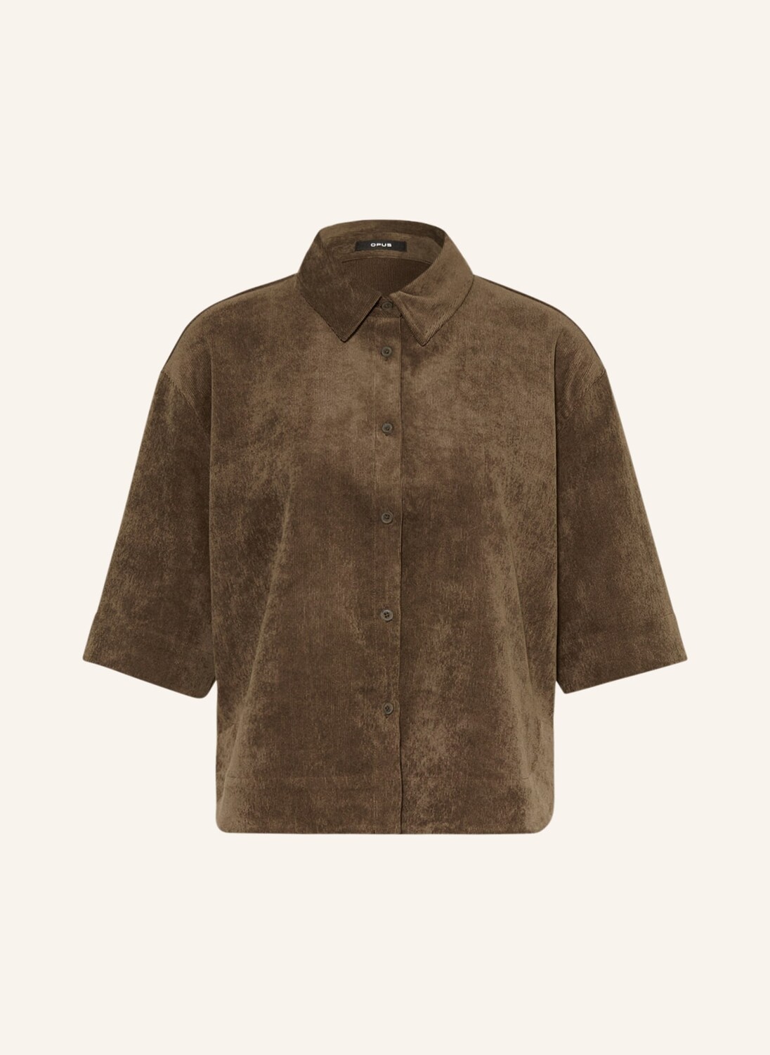 

Блуза рубашка OPUS FEPPA aus Cord, хаки