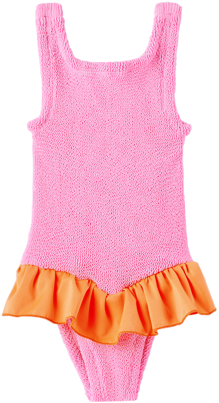 

Сплошной купальник Baby Pink Duo Denise Bubblegum/Orange Hunza G