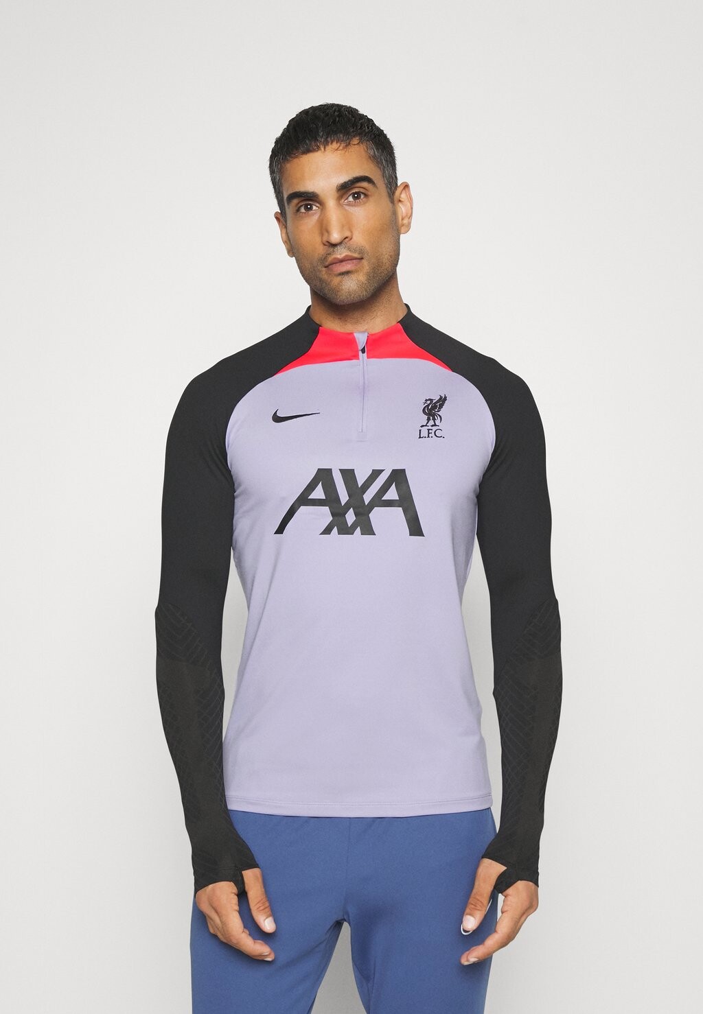 

Team LFC MNK DF STRK DRILTOP KKS AW Nike, фиолетовый рассвет/сирена красный/черный