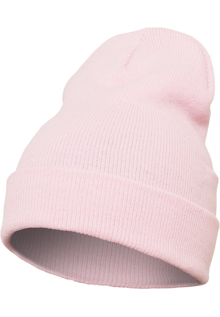 цена Шапка-бини Yupoong Heavyweight Long Flexfit, цвет baby pink