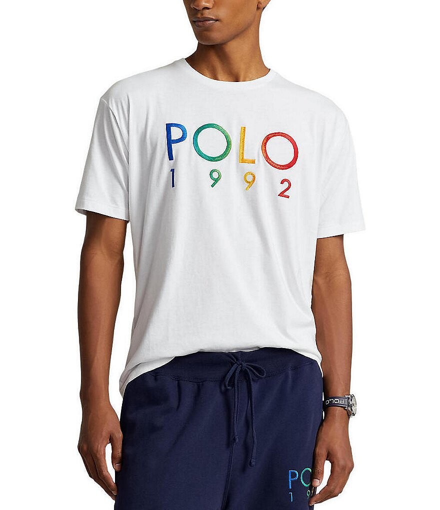

Трикотажная футболка Polo Ralph Lauren классического кроя 1992 года с короткими рукавами, белый
