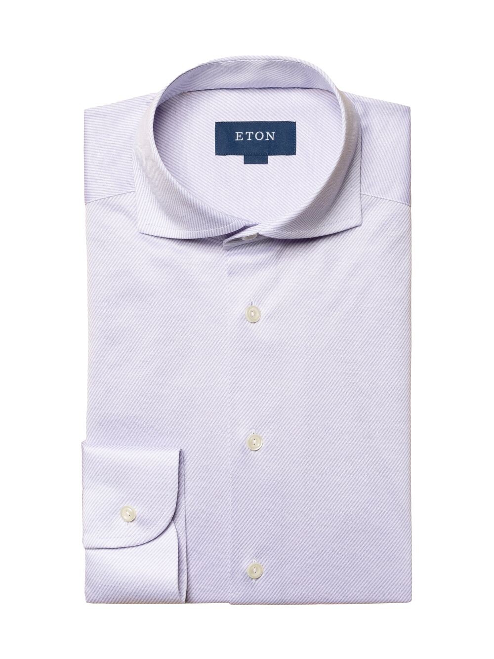 

Хлопковая рубашка облегающего кроя Eton, фиолетовый