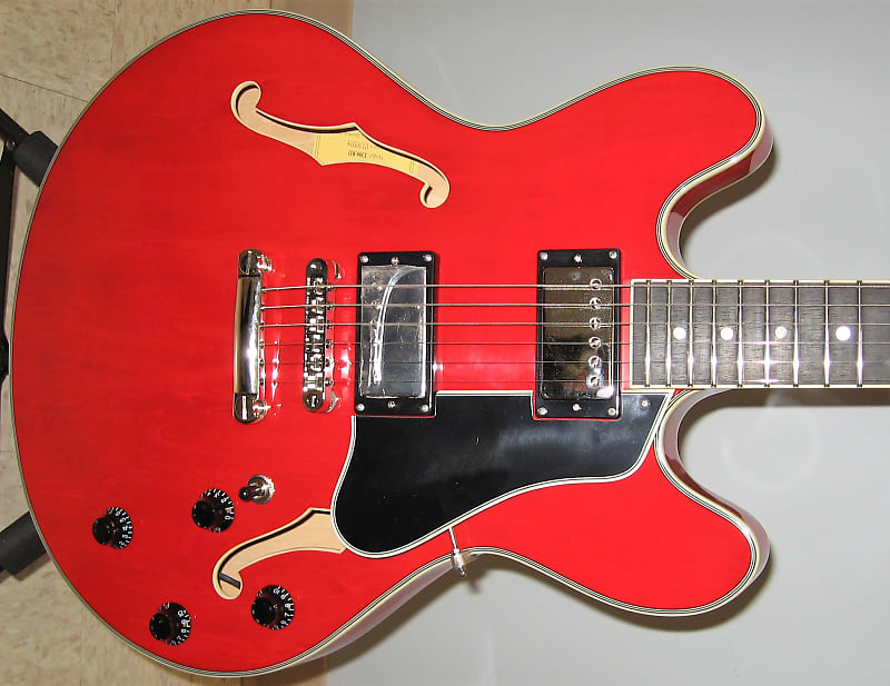 Электрогитара Eastman T386RD Thinline Semi-Hollow Electric Guitar 2023 - Red W/Hard Shell Case