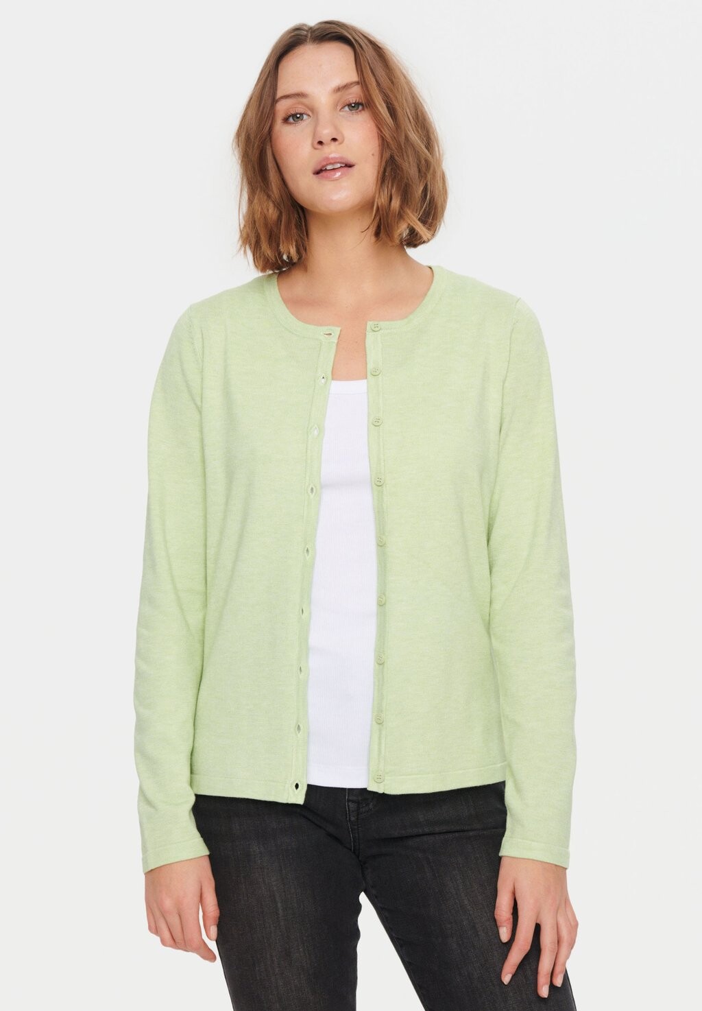 

Кардиган MILASZ R-NECK Saint Tropez, цвет seedling melange