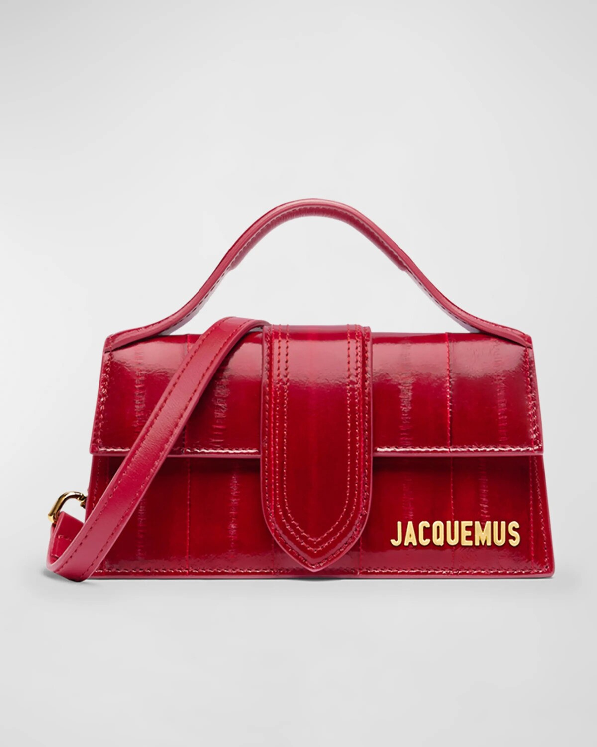 

Сумка Le Bambino Hagfish с ручкой сверху Jacquemus, темно-красный