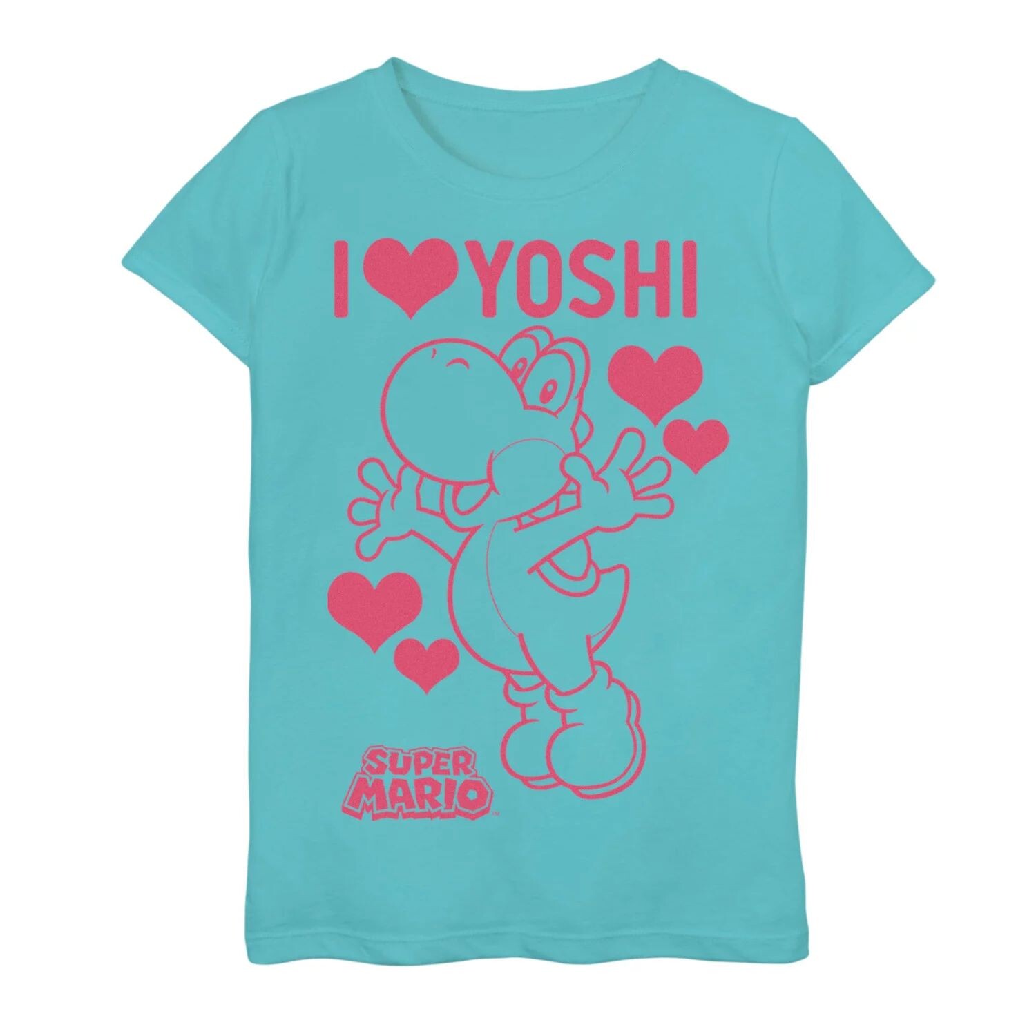 

Синяя футболка Tahiti Loving Yoshi для девочек 7–16 лет Licensed Character