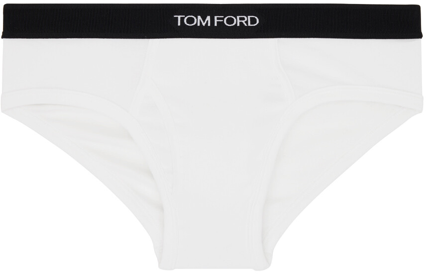 

Белые трусы классического кроя Tom Ford