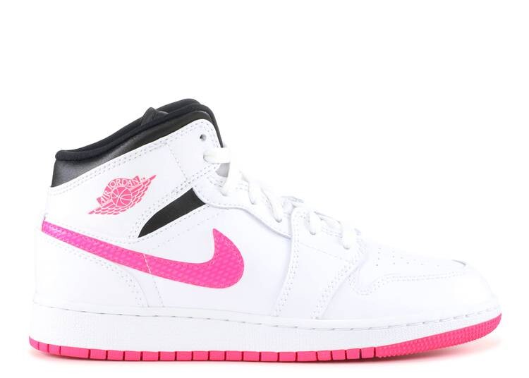 

Кроссовки AIR JORDAN 1 RETRO MID GS 'HYPER PINK', белый