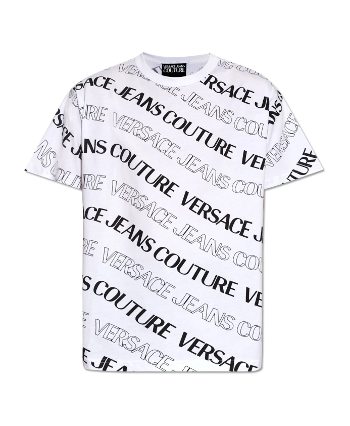 

Футболка с логотипом Versace Jeans Couture, белый