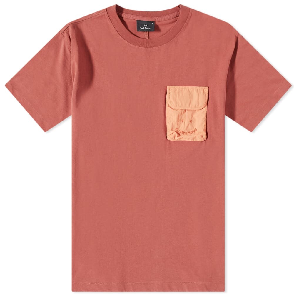 

Футболка с карманом Paul Smith Happy, красный