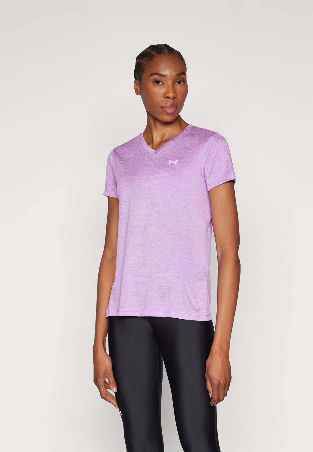 Базовая футболка Tech Twist Under Armour, цвет provence purple / purple ace / purple ace цена и фото
