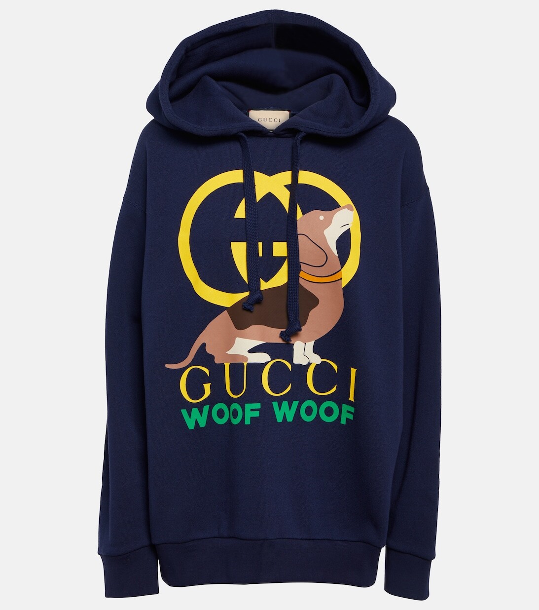 

Худи с принтом Interlocking G GUCCI, синий
