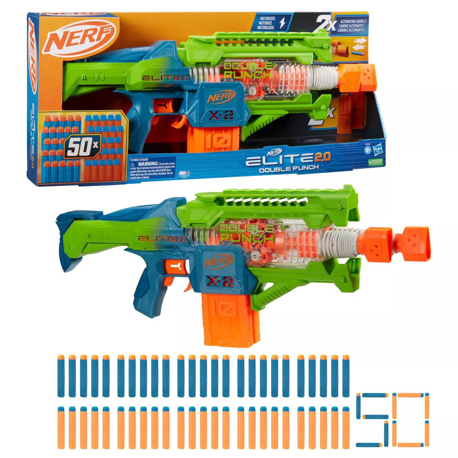 

Дротик-бластер Nerf Elite 2.0 Double Punch Nerf