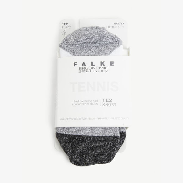 TE4 Теннисные носки из нейлона и хлопка Falke Ergonomic Sport System, белый
