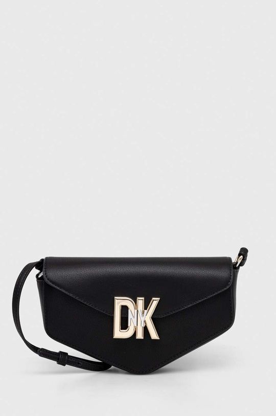 Кожаная сумочка DKNY DKNY, черный