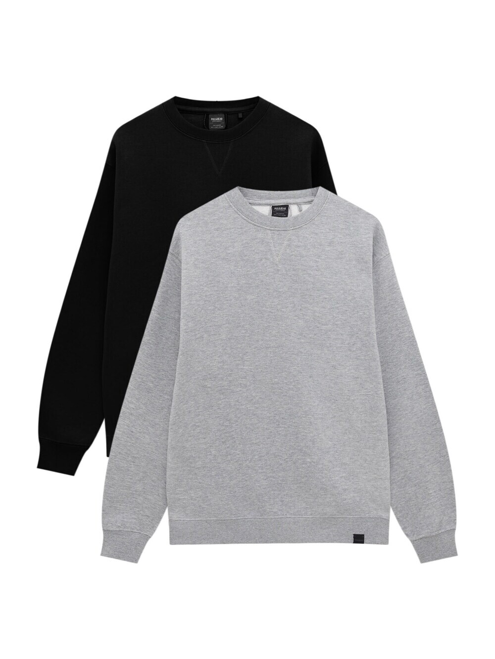 

Толстовка Pull&Bear, пестрый серый/черный