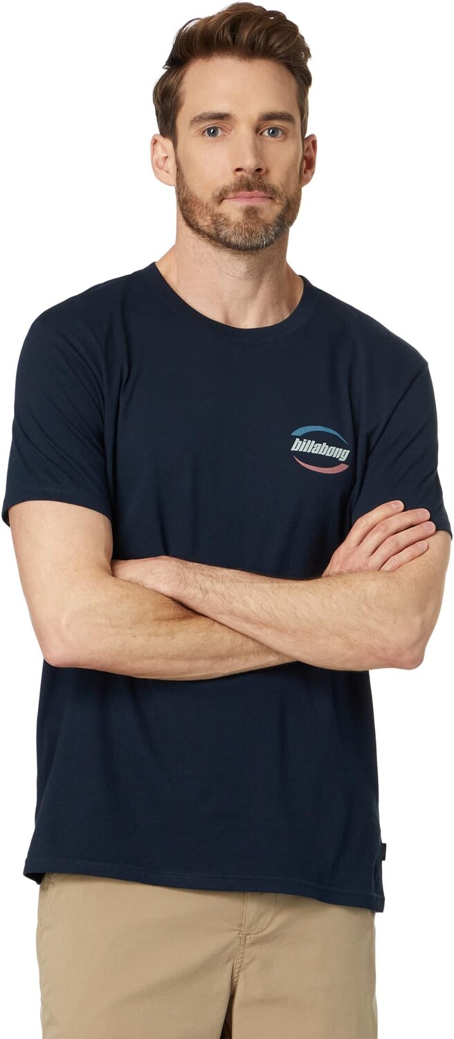 

Футболка с короткими рукавами и стенками Billabong, темно-синий