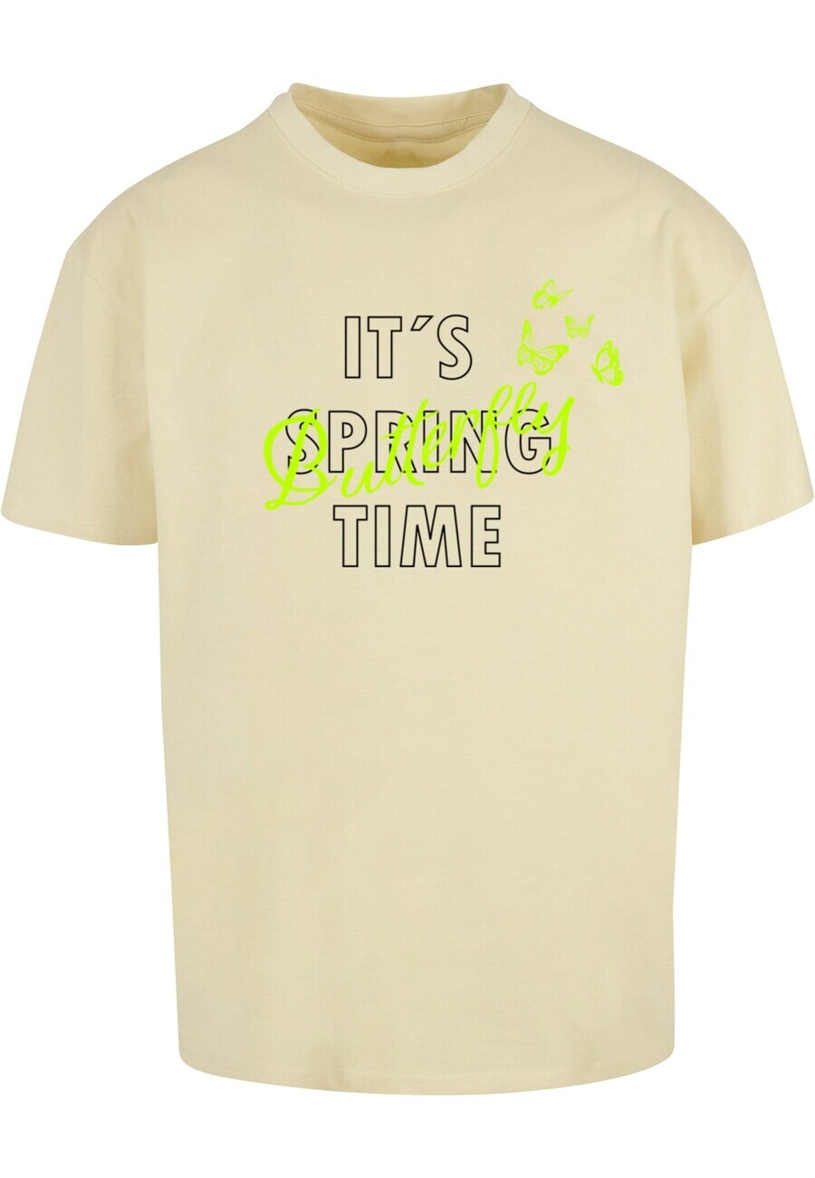 

Футболка Merchcode Its Spring Time, цвет Neon yellow/Light yellow