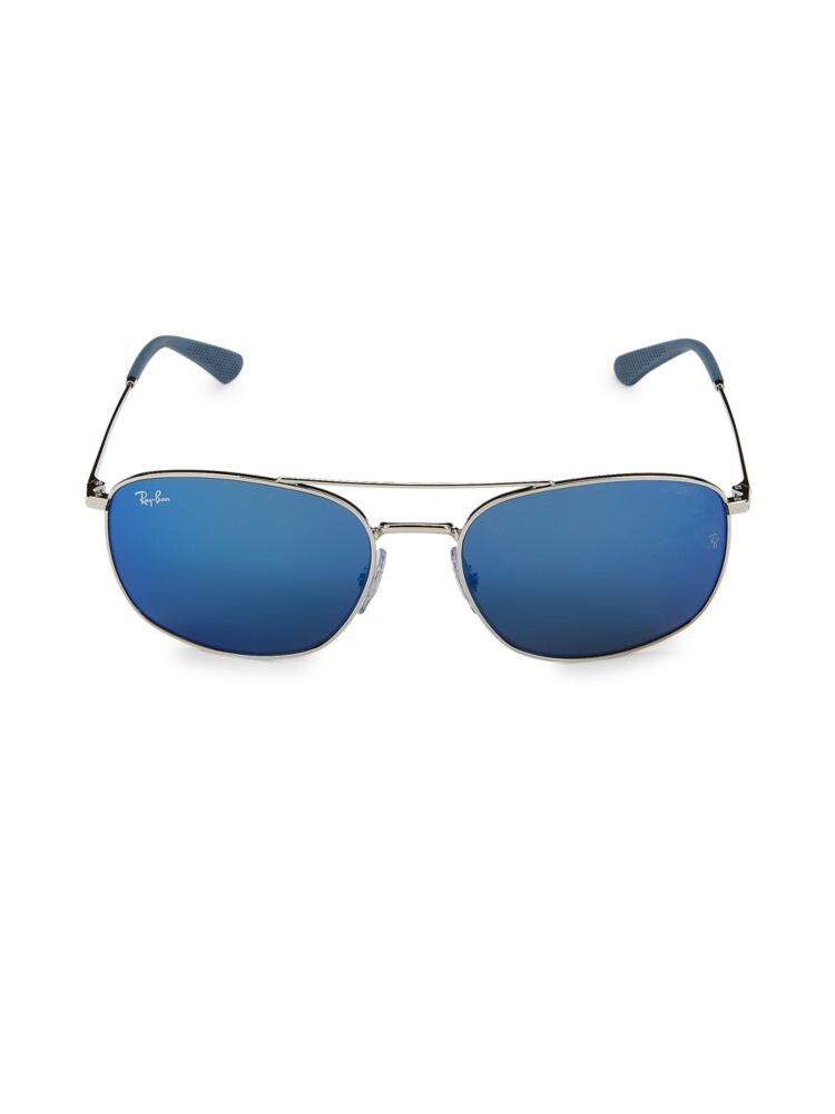 

Солнцезащитные очки-авиаторы 60MM Ray-Ban, цвет Silver Blue