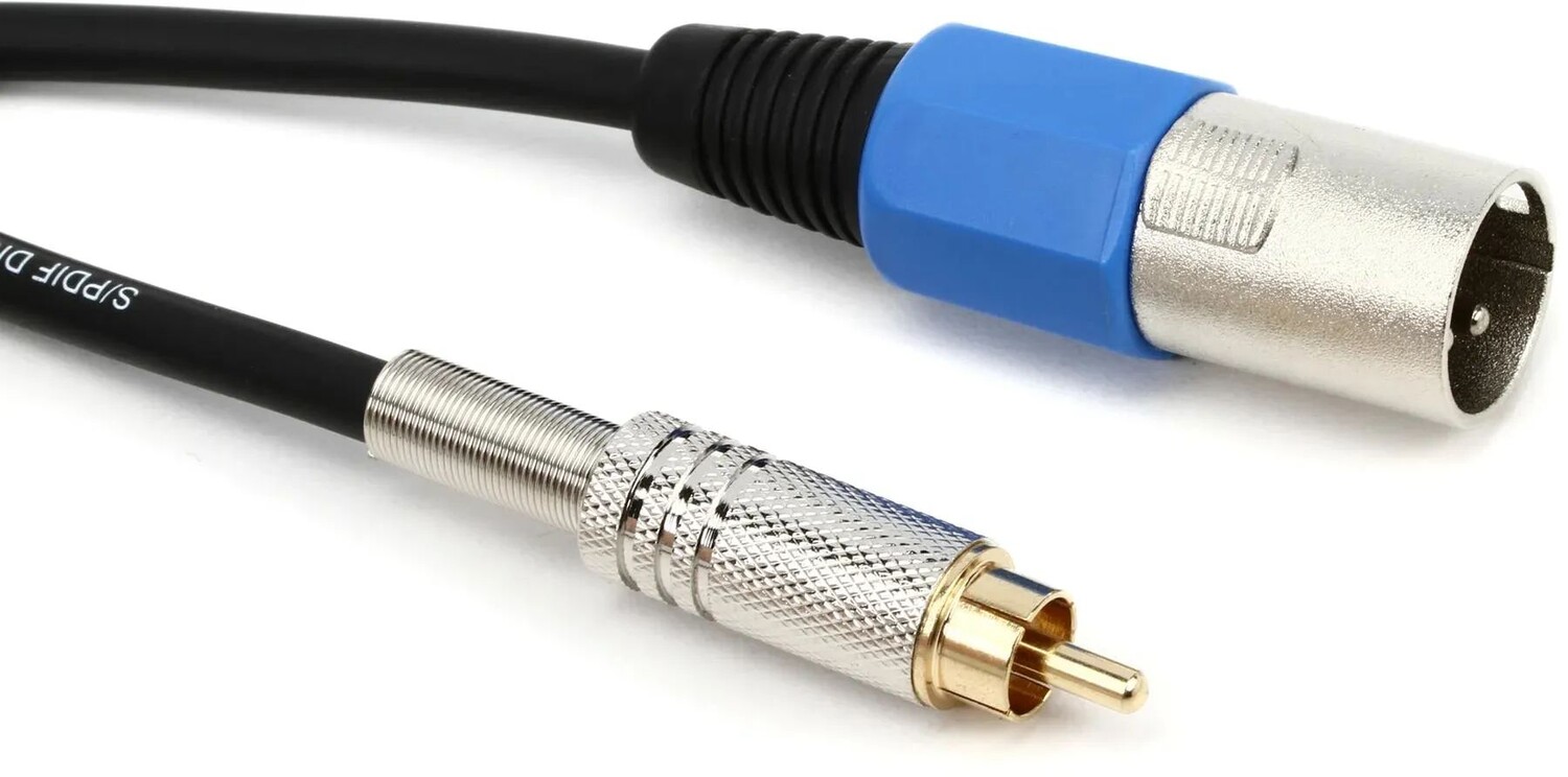 

Lynx CBL-XMDR18 Переходной кабель XLR-папа-RCA S/PDIF — 1,5 фута