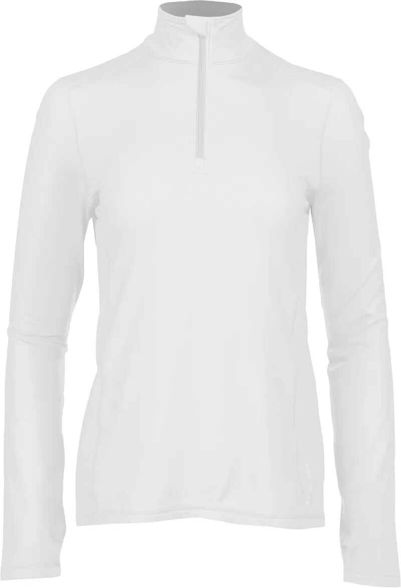 

Женская рубашка Hot Chillys с однотонной молнией на молнии Micro-Elite, белый