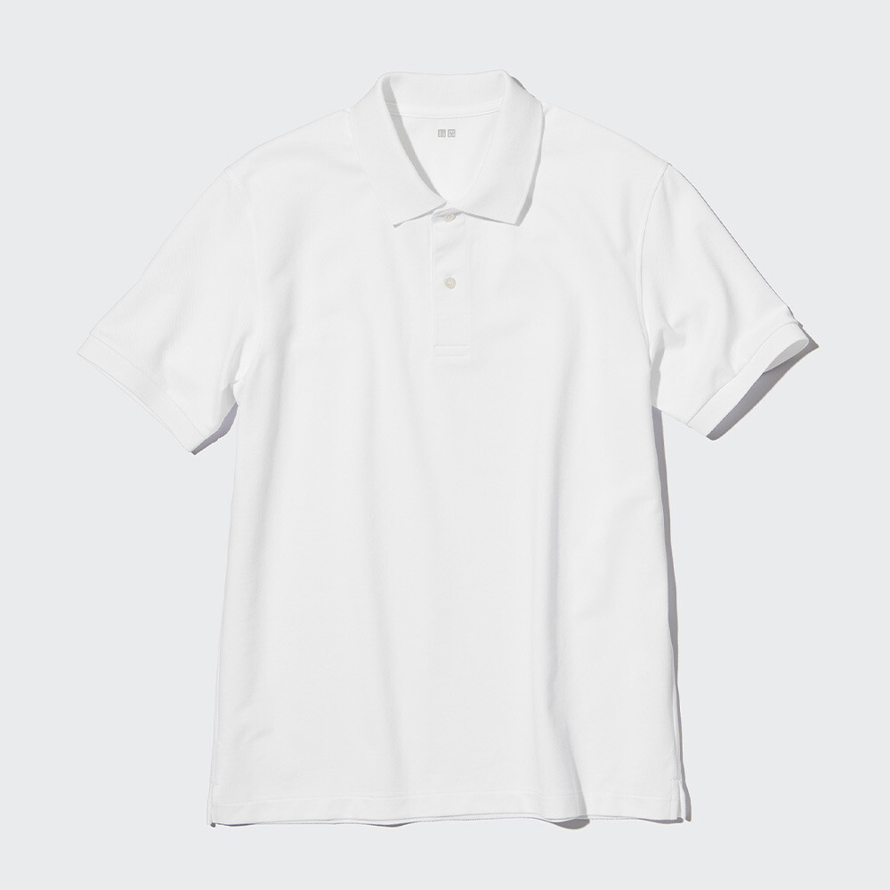 

Рубашка-поло Uniqlo с короткими рукавами, белый