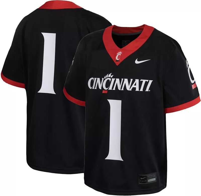 

Черная футбольная майка неприкасаемых Nike Little Kid's Cincinnati Bearcats