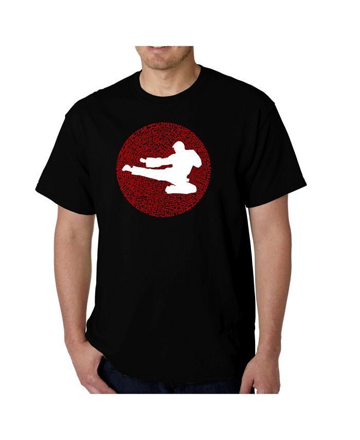 Мужская футболка с изображением боевых искусств Word Art LA Pop Art, черный чоу лили анатомия боевых искусств