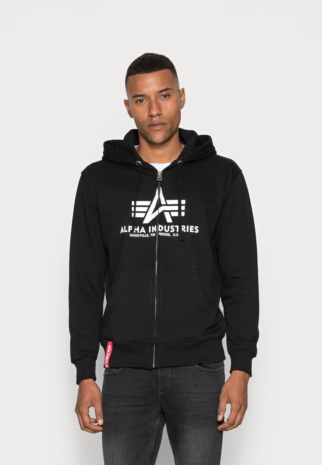 

Свитшот на молнии Alpha Industries, черный