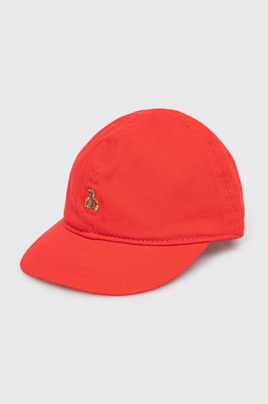 

Детская хлопковая шапка с козырьком Gap, красный