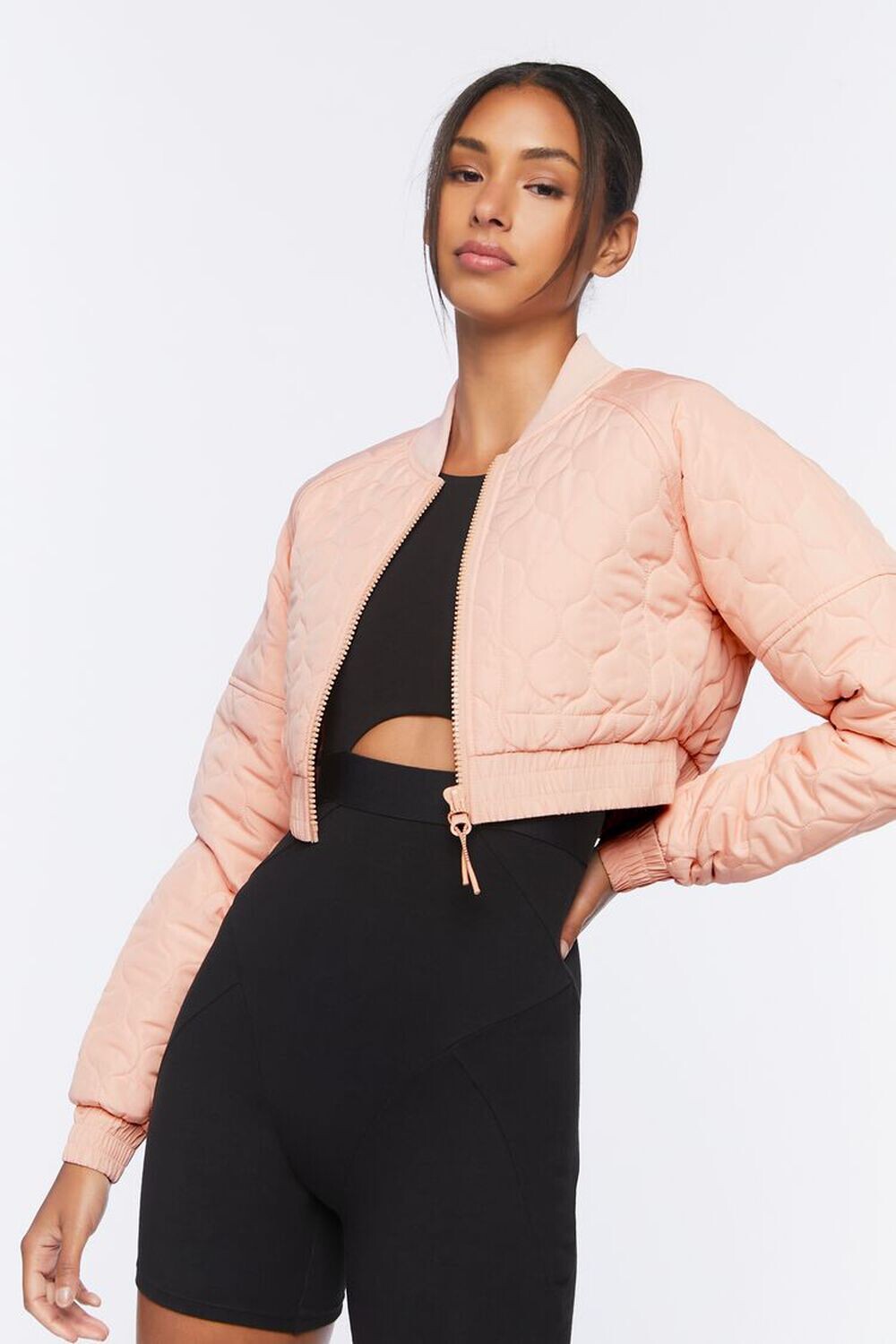 

Стеганый бомбер Active Forever 21, краски