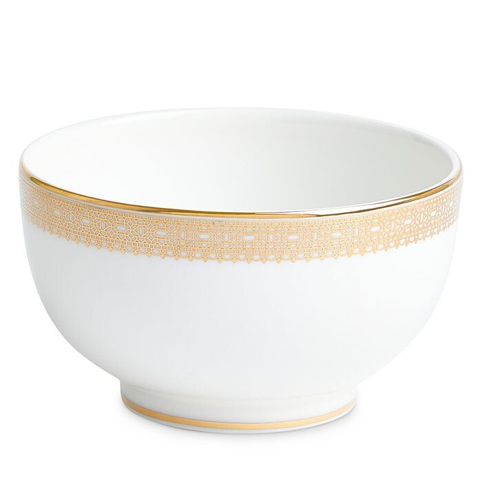 

Wedgwood Vera Wang Кружевная миска для риса, золотой