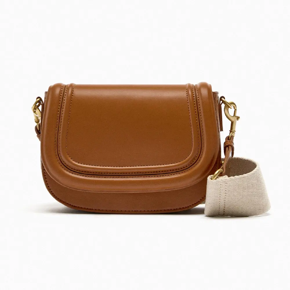 

Сумка Zara Crossbody, коричневый