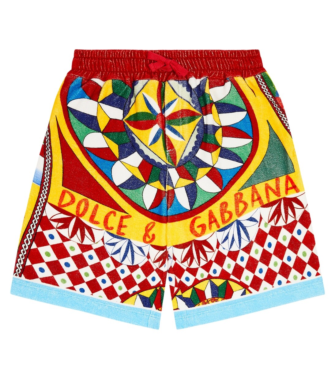 

Хлопковые махровые шорты carretto Dolce&Gabbana Kids, мультиколор