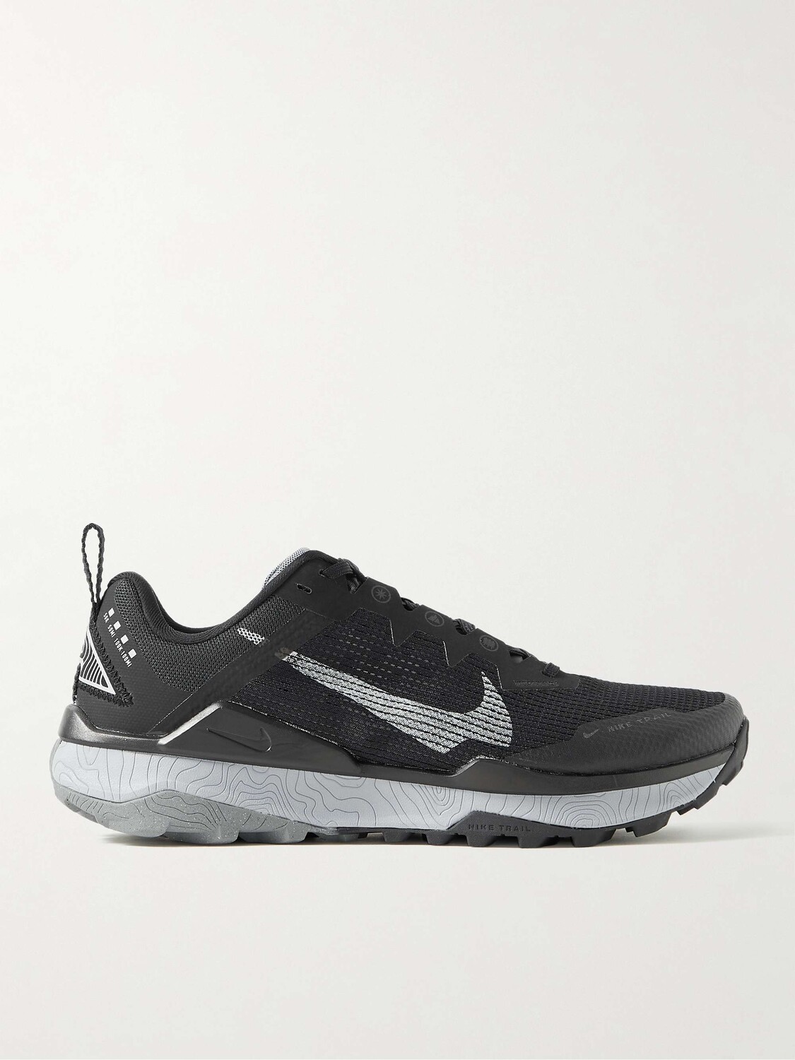 

Сетчатые беговые кроссовки Wildhorse 8 с резиновой отделкой Nike, черный