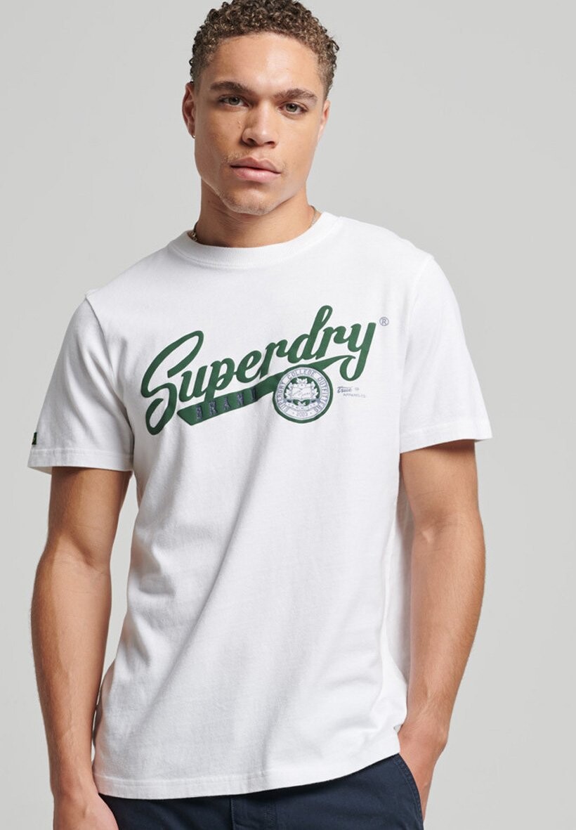 

Футболка с принтом Superdry, белый