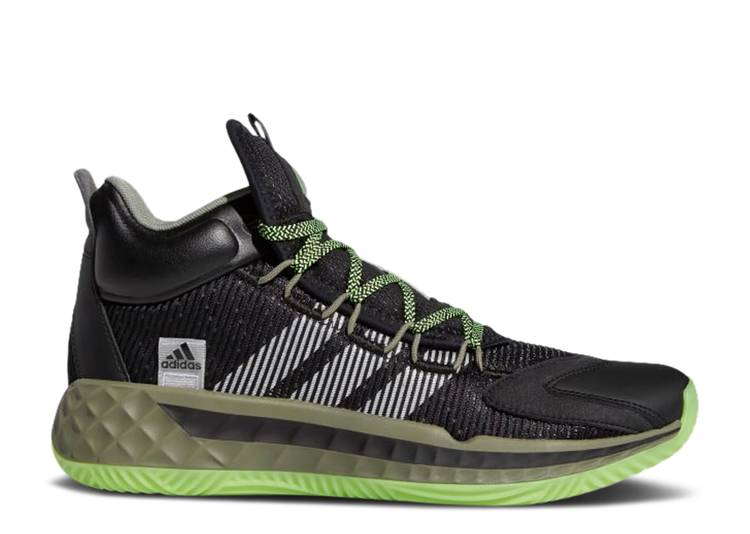 Кроссовки Adidas PRO BOOST MID 'BLACK LEGACY GREEN', черный
