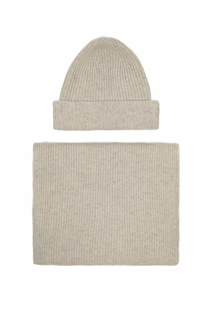 

Шапка SET Massimo Dutti, цвет light grey