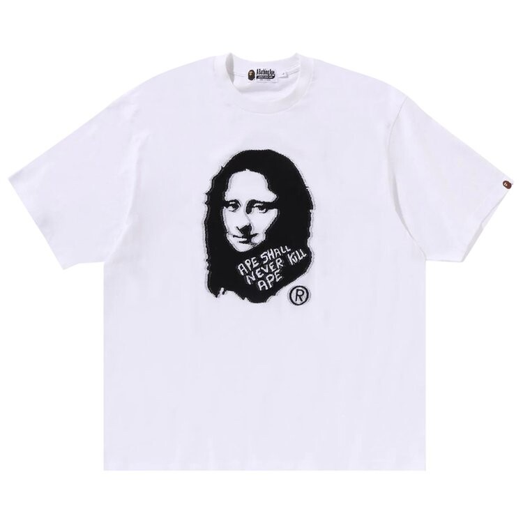 

Футболка BAPE Art Print 'White', белый