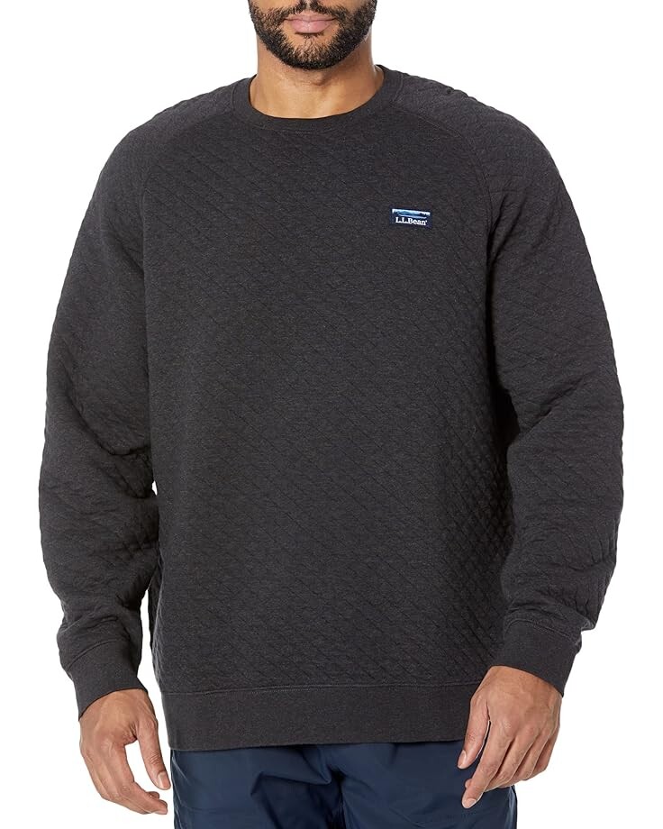 

Толстовка L.L.Bean Quilted Crew Neck - Tall, угольный