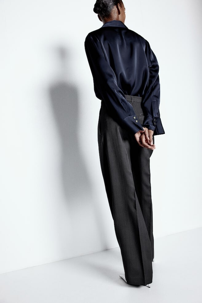 

Атласная блузка H&M, синий